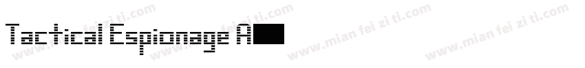 Tactical Espionage A字体转换
